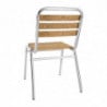 Bistro stolice jasen i aluminij - Set od 4 - Bolero - Fourniresto