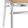Bistro stolice jasen i aluminij - Set od 4 - Bolero - Fourniresto