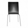 Stolica s crnim kvadratnim naslonom - Set od 4 - Bolero - Fourniresto