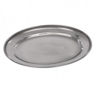Pladanj za posluživanje ovalni inox - 300mm - Olympia - Fourniresto