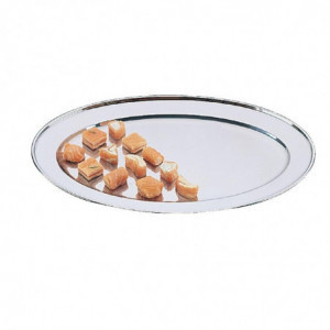 Pladanj za posluživanje ovalni inox - 450mm - Olympia - Fourniresto