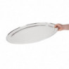 Pladanj za posluživanje ovalni inox - 605mm - Olympia - Fourniresto