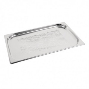 Bac Gastronorme inox perforé GN 1/1 150mm  - Vogue - Fourniresto