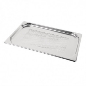 Bac Gastronorme inox perforé GN 1/1 150mm  - Vogue - Fourniresto