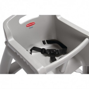 Stolica za hranjenje koja se može slagati - platina - Rubbermaid - Fourniresto