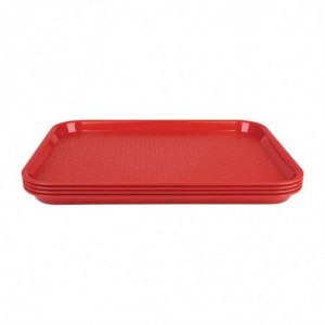 Pladanj za samoposluživanje 305 x 415 mm crveni - Olympia KRISTALLON - Fourniresto