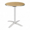 Table à plateau pliable bois Ø 60 cm - Bolero - Fourniresto