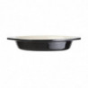 Plitka za gratin ovalnog oblika crne boje - 650 ml - Vogue