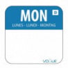 Etiquettes Solubles pour Aliments "Lundi" - Boîte de 1000 - Vogue
