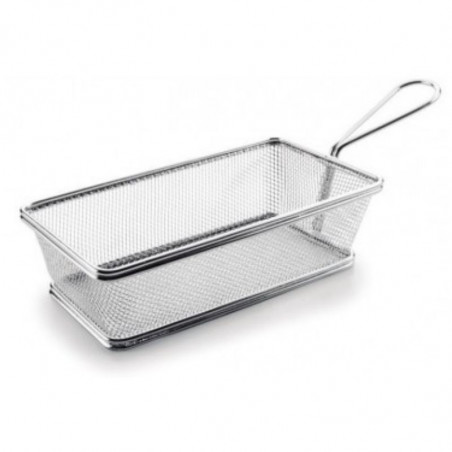 Rektangularna košara od nehrđajućeg čelika - 21 x 11 cm - Lacor