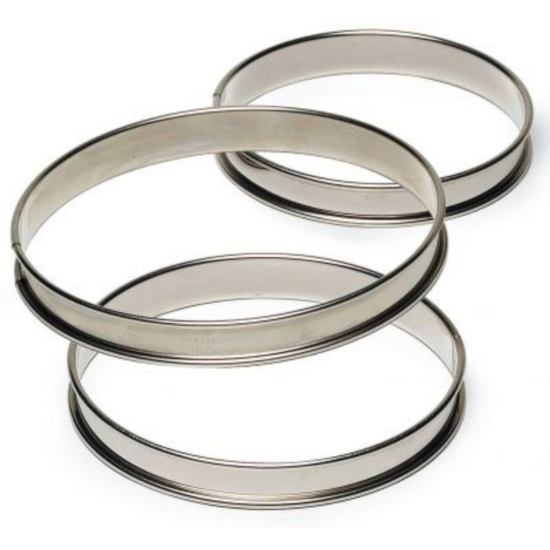 Stainless Steel High Tart Ring - Ø 100 mm - TELLIER Stainless Steel High Tart Ring - Ø 100 mm - TELLIER