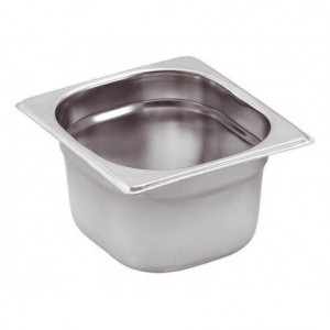 Gastro GN 1/6 Stainless Steel Pan - Depth 65 mm - 1 L - FourniResto