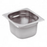 Gastro GN 1/6 Stainless Steel Pan - Depth 100 mm - 1.6 L - FourniResto