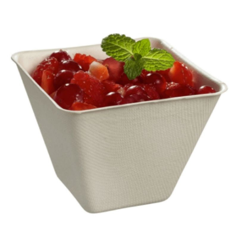 Verrine Émeraude en Pulpe de Canne - 220 ml - Lot de 100 Verrine Émeraude en Pulpe de Canne - 220 ml - Lot de 100