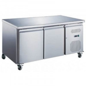 Pozitivni rashladni stol s 2 vrata 228 L ventilirani inox