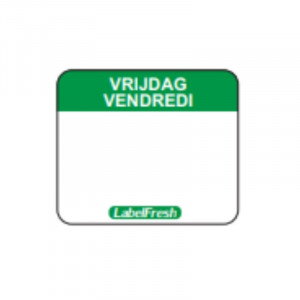 Oznaka za praćenje Label FreshEasy - Petak - 30 x 25 mm - Paket od 1000 - LabelFresh