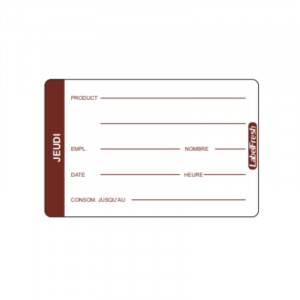 Oznaka za praćenje LabelFresh Pro - Četvrtak - 70 x 45 mm - Paket od 500 - LabelFresh