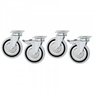 Kotačići za donji namještaj - Set od 4