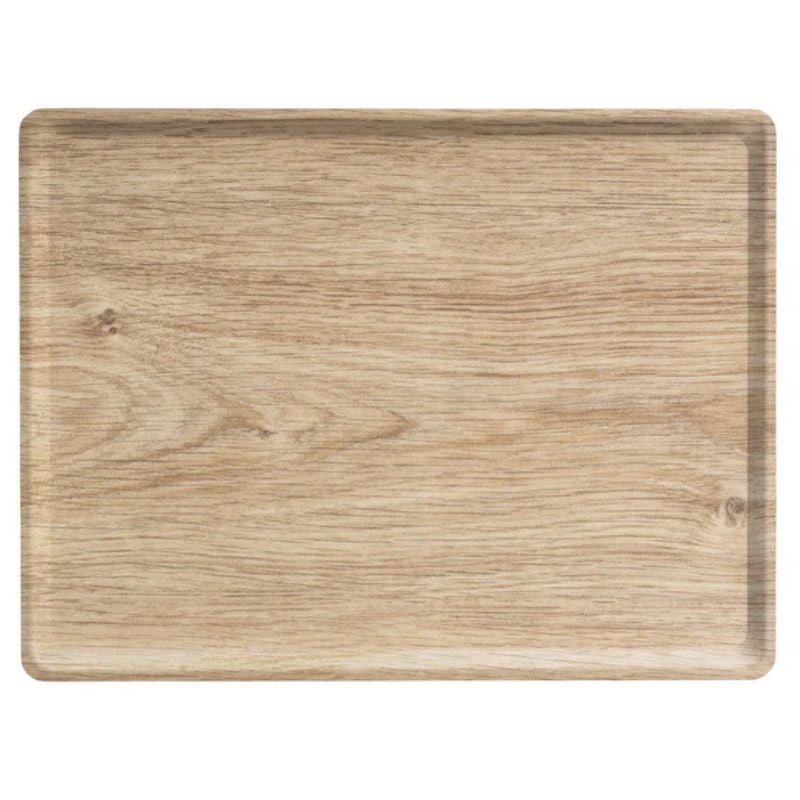 Plateau Stratifié Mélaminé Rectangulaire - 280 x 200 mm - Chêne Clair - Lot de 20 Plateau Stratifié Mélaminé Rectangulaire - 280 x 200 mm - Chêne Clair - Lot de 20