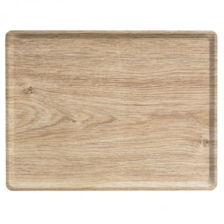 Pravokutna laminirana melaminska ploča - 280 x 200 mm - Svijetli hrast - Paket od 20
