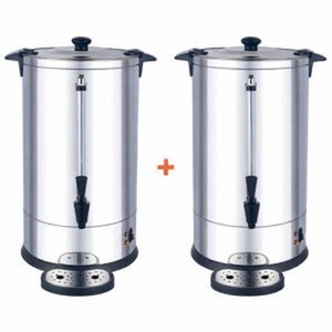 Paket od 2 profesionalna kaveza za kavu od 7 L s trajnim filtrom - 48 šalica - Dynasteel