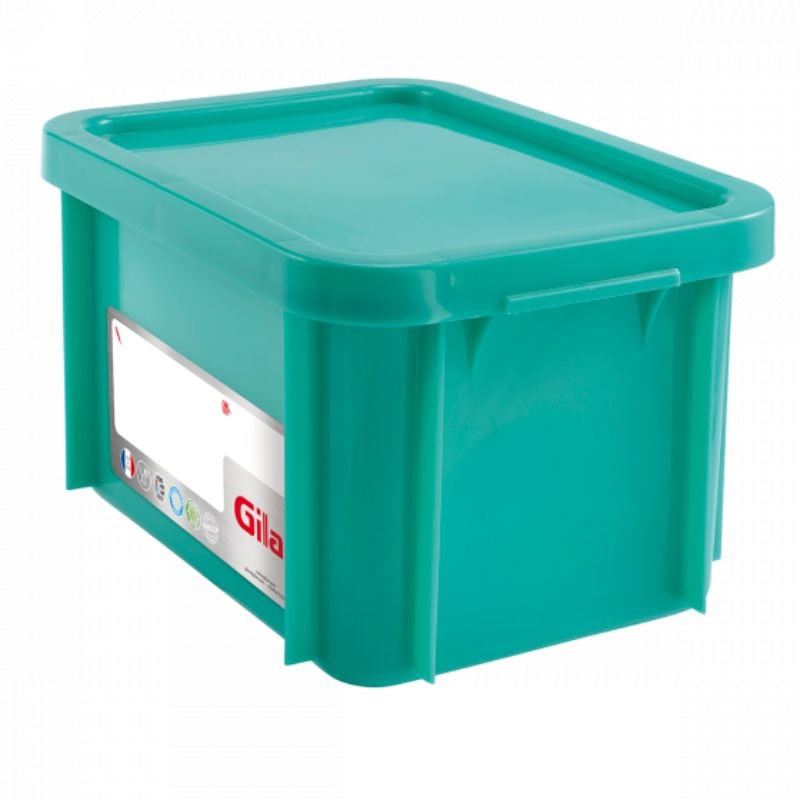 Rectangular Bin 15 L with HACCP Lid - Green - Gilac Rectangular Bin 15 L with HACCP Lid - Green - Gilac