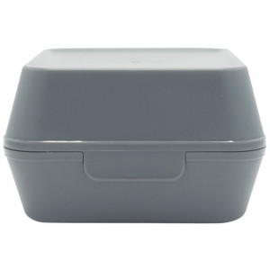 Reusable Grey XL Burger Box in PP - Set of 24