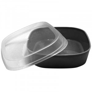 Siva višekratna posuda od PP - 1100 ml - Paket od 24 komada