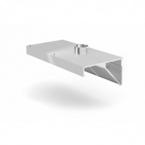 Zidna napa s LED osvjetljenjem - L 1200 x 700 mm - HENDI