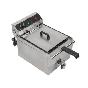 Profesionalna friteza 13 L 3000 W s ispuštanjem - Inox