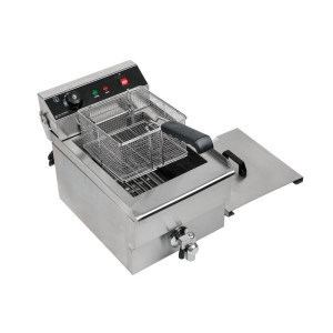 Profesionalna friteza 13 L 3000 W s ispuštanjem - Inox