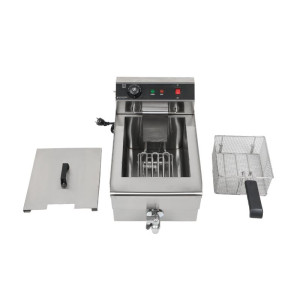 Profesionalna friteza 13 L 3000 W s ispuštanjem - Inox