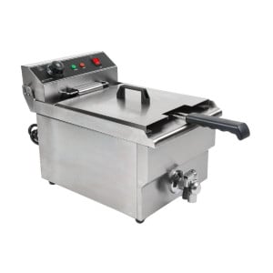 Profesionalna friteza 13 L 3000 W s ispuštanjem - Inox