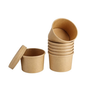 Kraft Soup Pot - 240 ml - Pack of 300 - Dynasteel