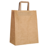 Vreća za kupovinu od kraft papira 26 x 14 x 33 cm - Paket od 250 komada - Dynasteel