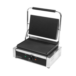 Grill Panini Pro 2200 W Rebrasti 340x220 mm Inox