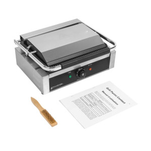 Grill Panini Pro 2200 W Rebrasti 340x220 mm Inox