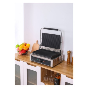 Grill Panini Pro 2200 W Rebrasti 340x220 mm Inox