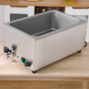 Bain-Marie Pro GN 1/1 20 L 1200 W Inox avec Vidange