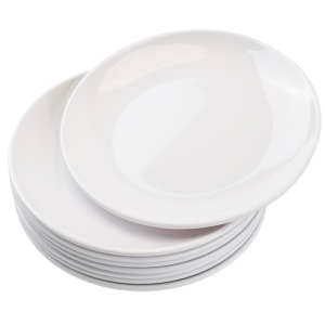 Okrugli tanjur melamin Ø 17,7 cm bijeli - Set od 10