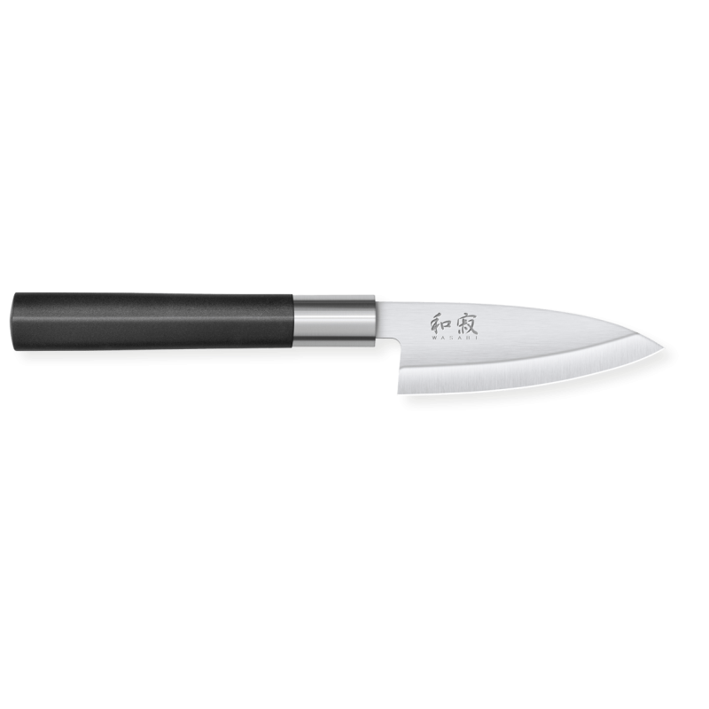 Deba nož Wasabi Black - 10 cm, profesionalna kvaliteta Deba nož Wasabi Black - 10 cm, profesionalna kvaliteta