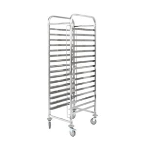 Échelle Gastronorme GN 1/1 15 Niveaux Inox Roulettes
