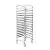 Échelle Gastronorme GN 1/1 15 Niveaux Inox Roulettes