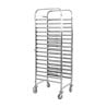 Échelle Gastronorme GN 1/1 15 Niveaux Inox Roulettes