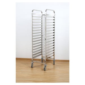 Échelle Gastronorme GN 1/1 15 Niveaux Inox Roulettes