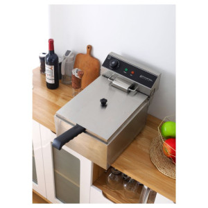Friteza Profesionalna 10 L 3000 W Inox — Termostat
