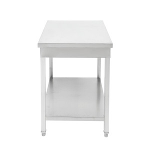 Table Inox 1200x700 mm avec Étagère Basse — Pro CHR
