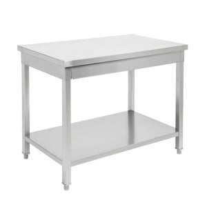 Table Inox 1200x700 mm avec Étagère Basse — Pro CHR