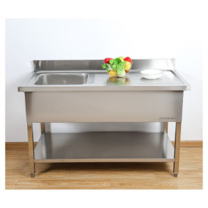 Plonge Inox 1 Bac Ocjedna ploha Desno - L 1000 x P 600 mm