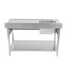 Plonge Inox 1 Bac Ocjedna ploha Desno - L 1000 x P 600 mm